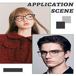 22 пара 6 стилей пластиковых очков с ушным зажимом&nbsp;FIND-LP0001-73