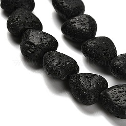 Бусы из натуральной лавы G-G175-D15-01