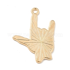 Подвески из сплава радужной эмали&nbsp;ENAM-G208-19KCG