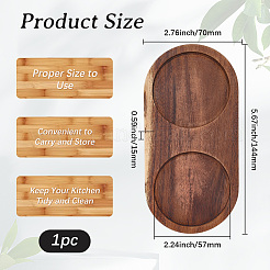 Деревянные резные коврики для чашек&nbsp;AJEW-WH20048-39D