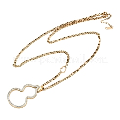 Ионное покрытие (ip) 304 нержавеющая сталь цепи ожерелья&nbsp;NJEW-M078-11G