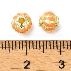 Perline di smalto in lega di placcatura a cremagliera&nbsp;PALLOY-P296-05G-01
