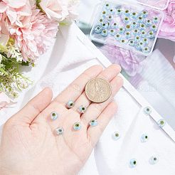 1 нить бусины лэмпворк ручной работы от сглаза LAMP-NB0001-69