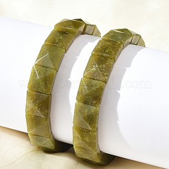 Elastische Armbänder aus quadratischen&nbsp;BJEW-C097-06R