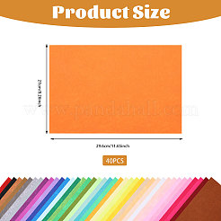 Прямоугольные листы полиэфирной ткани&nbsp;DIY-WH0430-934