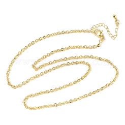 Colliers à chaîne torsadée texturée en laiton de 2.5 mm&nbsp;NJEW-Z097-01G