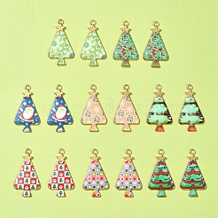 16 шт. 8 цвета подвески из сплава с рождественской тематикой FIND-FS0002-98