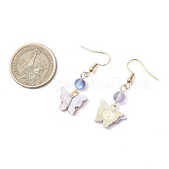 5 пара сережек-бабочек из нержавеющей стали 304&nbsp;EJEW-JE06433