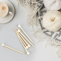 Mini aiguilles à tricoter en bois&nbsp;DIY-WH0034-54A