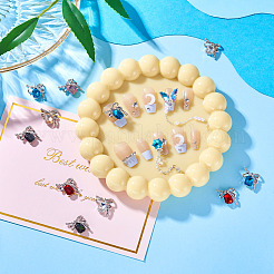 Кабошоны из сплава 24шт 6 цветов&nbsp;MRMJ-TA0001-39