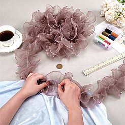 5 Yards plissiertes Organza-Spitzenband&nbsp;OCOR-PH0004-67B