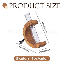 3 шт. 3-х цветные деревянные автомобильные воздухозаборники&nbsp;AJEW-DC0003-59