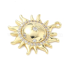 Pendentifs en laiton zircon cubique transparent&nbsp;KK-G548-01A-G