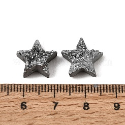 Galvanische natürliche druzy Achat Perlen&nbsp;G-E400-02-B02