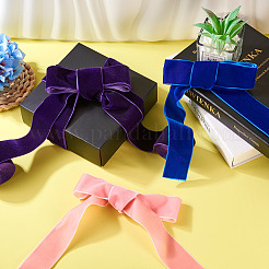 3 цвет односторонних бархатных лент SRIB-TA0001-09