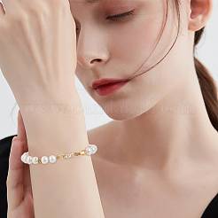 6 шт. застежка для часового ремешка из латуни с прозрачным кубическим цирконием KK-BBC0014-03G