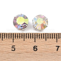 Плоские круглые пришивные бусины-монти со стразами STAS-B107-01D-02S