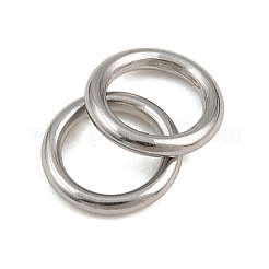 304ステンレススチール製クローズド丸カン  ラウンド  ステンレス鋼色  5x0.8mm&nbsp;STAS-G393-06P-03