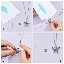 Ожерелье из урны с прахом из нержавеющей стали NJEW-CN0001-05A