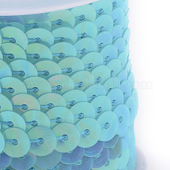 Perle di paillette in plastica ecologica&nbsp;PVC-Q092-6mm-P17