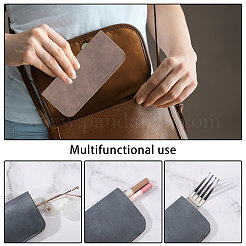 9 шт. 3-х цветный футляр для очков из искусственной кожи&nbsp;AJEW-GL0003-20