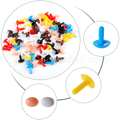 112 шт. 7-х цветные пластиковые глаза для кукол&nbsp;KY-GF0001-38