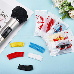 50 пара одноразовых чехлов для микрофона из нетканого материала 5 цветов&nbsp;AJEW-CN0004-87C