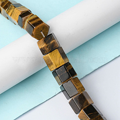 Природных тигровый глаз бисер нитей G-F743-03D