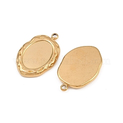 Оправы для подвесок из нержавеющей стали 304 в виде кабошонов&nbsp;STAS-L303-30G