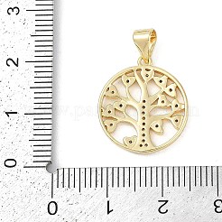 Gestell Messing micro ebnen Zirkonia Anhänger&nbsp;KK-H509-20G-03