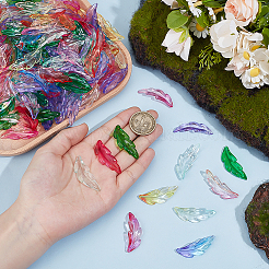 280 шт. 7-х цветные прозрачные градиентные акриловые подвески OACR-PH0004-66