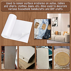 Льняная самоклеящаяся ткань DIY-WH0580-40A-01