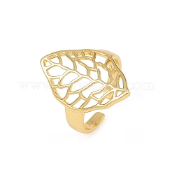 Латунь регулируемые манжеты кольца RJEW-C139-16B-G