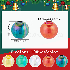 Прозрачные акриловые бусины на рождественскую тематику MACR-SP0001-30B