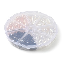 80 Stück 4 Stil ABS-Kunststoff Imitation Perle Tropfenperlen&nbsp;MACR-AR0001-20