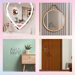 Водонепроницаемые светоотражающие пластиковые зеркальные наклейки DIY-WH0668-002