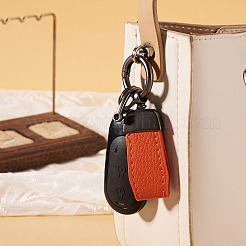 Porte-clés en cuir pu&nbsp;KEYC-TADJ0009-03B-02