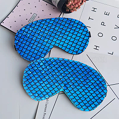 Блестящая голограмма спандекс русалка ткань с принтом рыбьей чешуи&nbsp;DIY-WH0304-587A