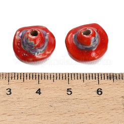 Perles en porcelaine manuelles&nbsp;PORC-L084-06D