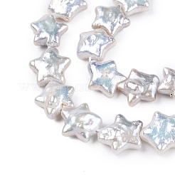 Нити натуральных бусинок из зернистого жемчуга кеши в стиле барокко PEAR-S020-Z03-04