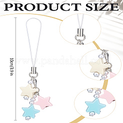 1 шт смола со сплавом и нейлоновым шнуром мобильные аксессуары украшения&nbsp;HJEW-LP0002-12A