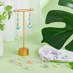 50шт 5 цвета светятся в темноте светящиеся стеклянные подвески&nbsp;GLAA-SC0001-79