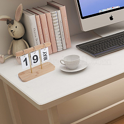Calendrier de bureau perpétuel à rabat en bois&nbsp;DJEW-WH0039-83A