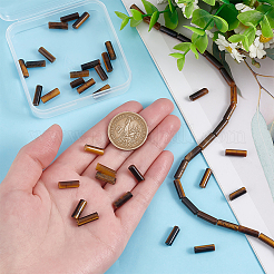 2 нити бусин из натурального камня тигровый глаз G-OC0004-89