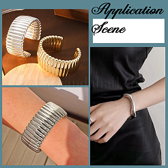 1 ensemble de bracelets et joncs en plastique CCB pour femmes&nbsp;BJEW-SP0001-37