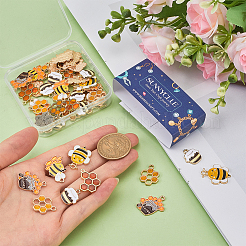 48шт 6 стиля подвески из сплава с эмалью ENAM-SC0005-50