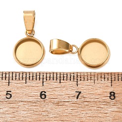 Pendentifs cabochons en acier inoxydable 304&nbsp;STAS-L282-010G-02