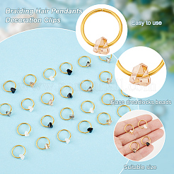 24шт 4 цвета стеклянные дреды бусины OHAR-AB00010