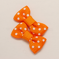Handarbeit gewebt Ornament Accessoires, dot bowknot & Haarbögen, orange, 28x14x5 mm