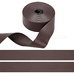 イミテーションレザーリボン  フラット  服飾材料  ココナッツブラウン  1-5/8インチ（40mm）  5 M /バンドル
